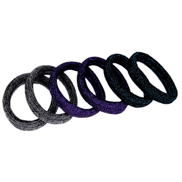 Резинки для волосся Кольорова з блиском-1 0307-1113-1, 50 шт (0307-1113-1)