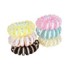 Резинка для волосся "Пружинка Перламутр" 0308-850, 10 штук (0308-850)