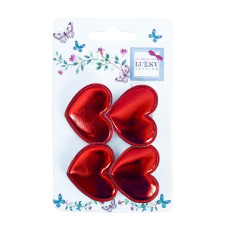 Затискач дитячий для волосся "Сердечко" T18547(червоний) (T18547(червоний))