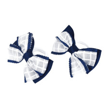 Резинки для волосся "Подвійний бантик" 0101-146 в упаковці 12 шт (0101-146)