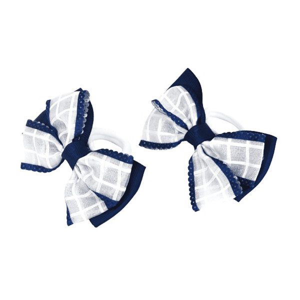 Резинки для волосся "Подвійний бантик" 0101-146 в упаковці 12 шт (0101-146)