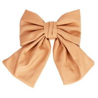 Дитяча зачіпка-бант 0901-191-12 еко-шкіра, карамельний (0901-191-12)