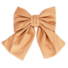 Дитяча зачіпка-бант 0901-191-12 еко-шкіра, карамельний (0901-191-12)