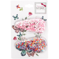 Затискач дитячий для волосся "Сердечки" T18432(рожеві сердечка) (T18432(рожеві сердечка))