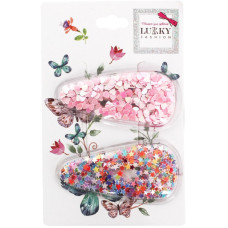 Затискач дитячий для волосся "Сердечки" T18432(рожеві сердечка) (T18432(рожеві сердечка))