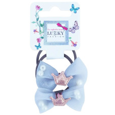 Дитяча резинка для волосся «Корона» T18533(блакитний) (T18533(блакитний))