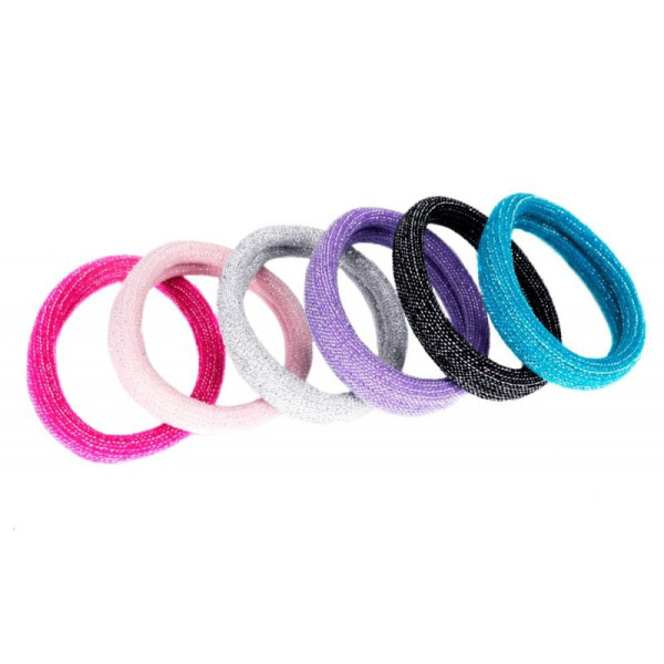 Дитяча резинка для волосся 0307-1113-4 з блиском, набір 50 шт (0307-1113-4)