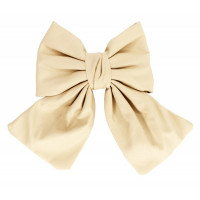 Дитяча зачіпка-бант 0901-191-13 еко-шкіра, молочний (0901-191-13)