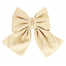 Дитяча зачіпка-бант 0901-191-13 еко-шкіра, молочний (0901-191-13)