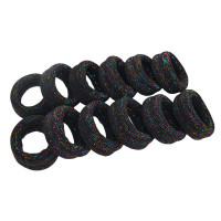 Дитяча резинка для волосся 0307-973-2, чорна 6 штук (0307-973-2)