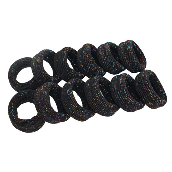 Дитяча резинка для волосся 0307-973-2, чорна 6 штук (0307-973-2)