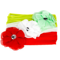 Дитячі пов'язки на голову з квіткою 0107-035-1, 3 штуки (0107-035-1)
