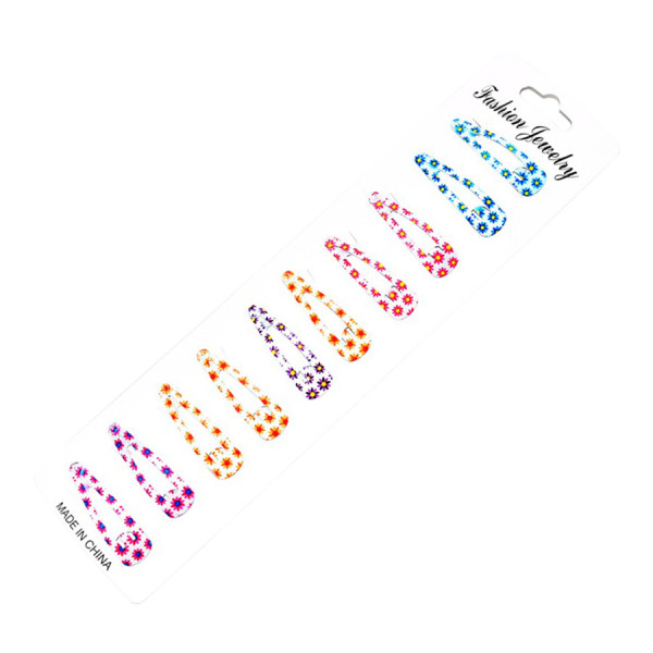 Затискач дитячий для волосся "Ромашка" 1200-049, 10 пар (1200-049)