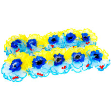 Набір для дівчаток Бантики патріотичні з волошкою 0108-379, 10 шт (0108-379)