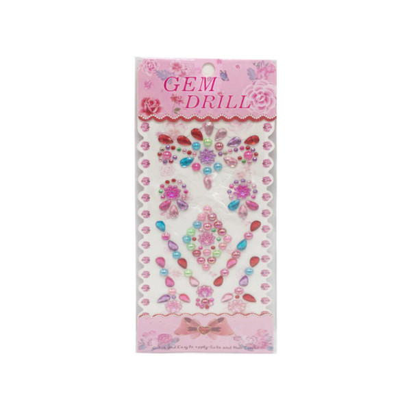 Наклейка камни Цветы Bambi YH-E