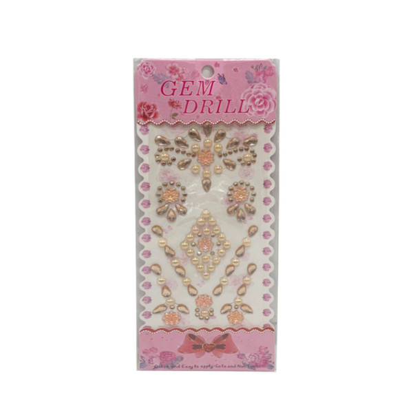 Наклейка камни Цветы Bambi YH-E