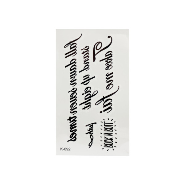 Временные тату "Надписи" QQ+K(K) Bambi