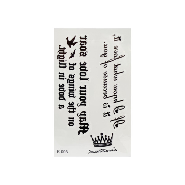 Временные тату "Надписи" QQ+K(K) Bambi