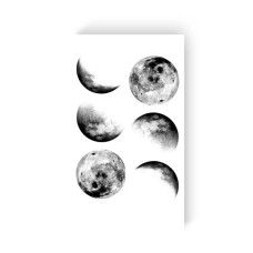 Временная татуировка "Фазы Луны" L-24, 6 картинок