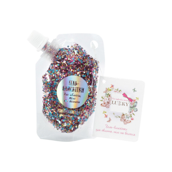 Дитячий гель-блискітки для тіла та волосся T18942 різнокольоровий (T18942)