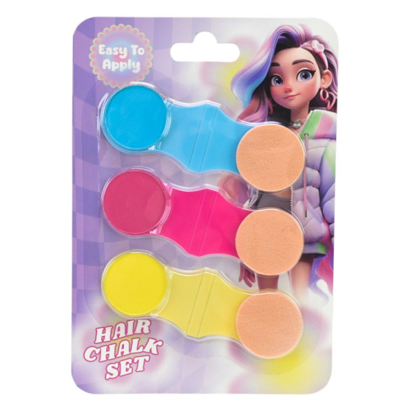 Дитяча косметика "Крейда для волосся" UKR2411, 3 кольори (UKR2411)