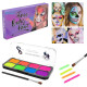Дитячий набір аквагриму Cel-2504 палетка, неон, 8 кольорів (Cel-2504)