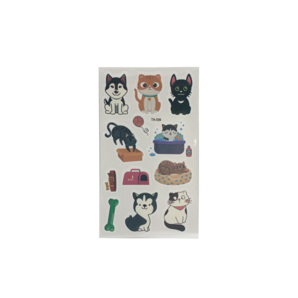 Временные тату "Tattoo" TA, размер листа 6 х 10,5 см