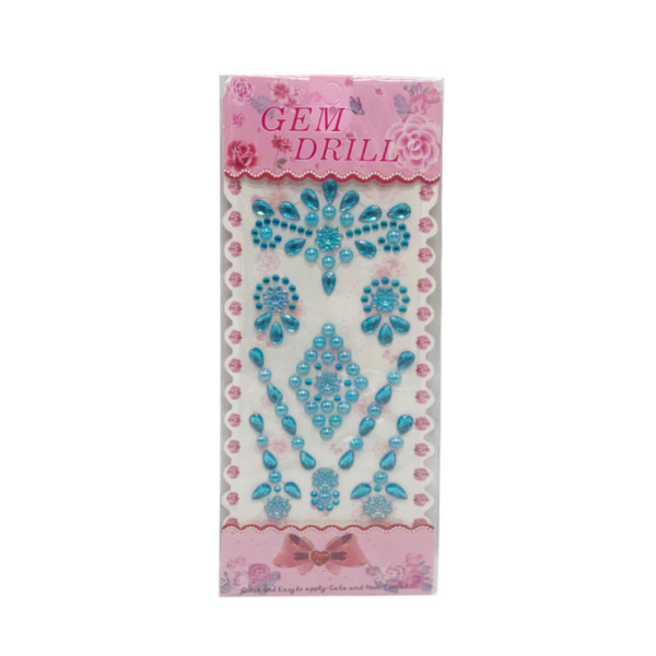 Наклейка камни Цветы Bambi YH-E