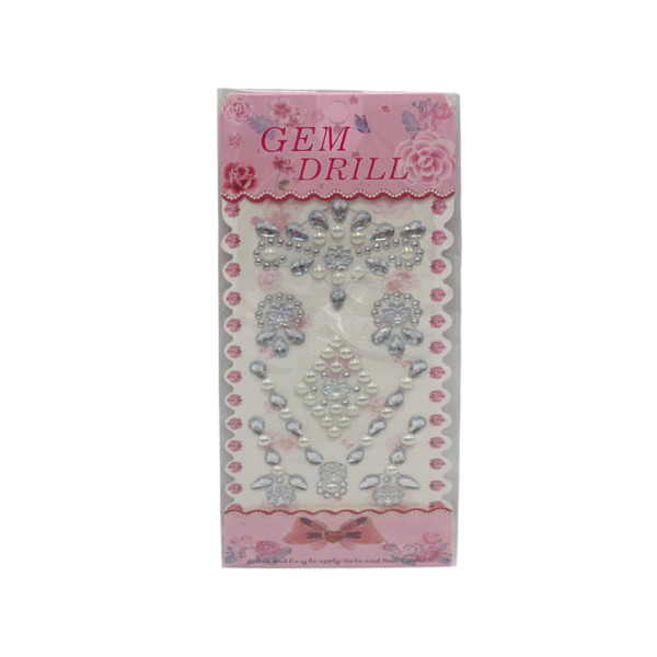 Наклейка камни Цветы Bambi YH-E