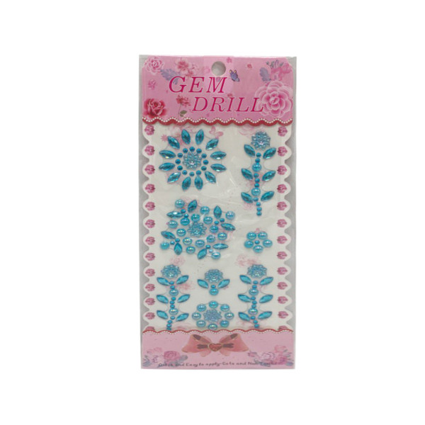 Наклейка камни Цветы Bambi YH-E