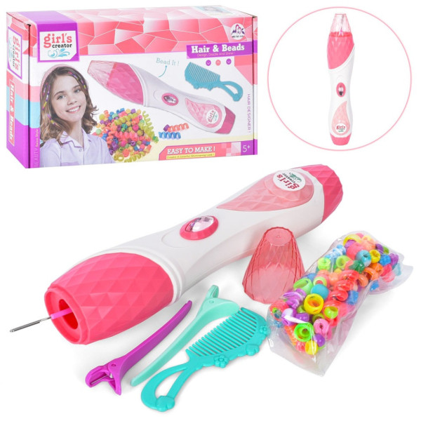 Набір для створення зачісок MBK-501Y намистини та спіралі