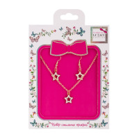 Біжутерія дитяча 2 в 1 Stars Fashion T24608 сережки + підвіска (T24608)