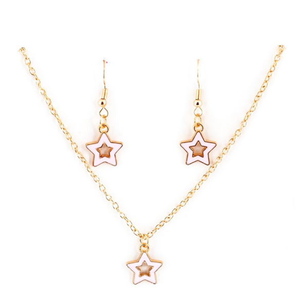 Біжутерія дитяча 2 в 1 Stars Fashion T24608 сережки + підвіска (T24608)