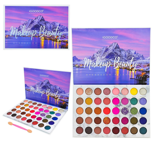 Дитяча палетка тіней для повік LK3750, 40 кольорів, з аплікатором (LK3750)