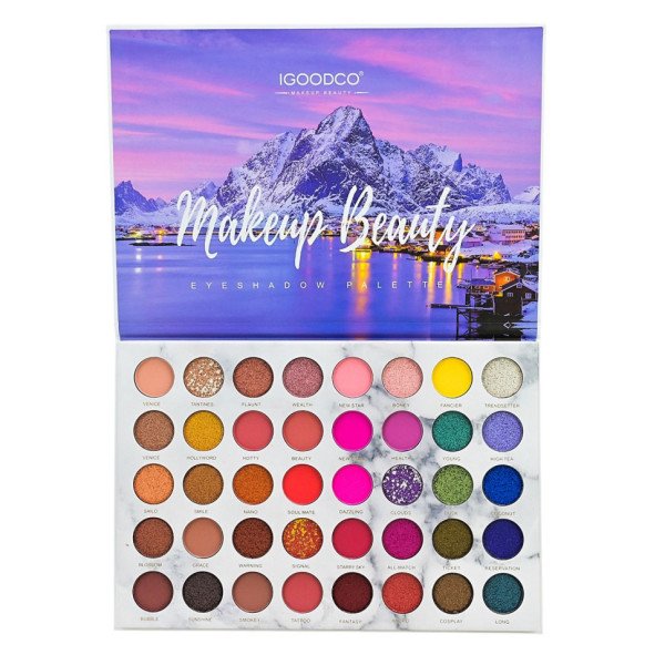 Дитяча палетка тіней для повік LK3750, 40 кольорів, з аплікатором (LK3750)