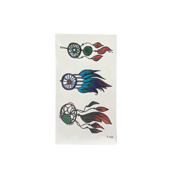 Временные тату "Tattoo" QQ+K(T), размер листа 14 х 7 см