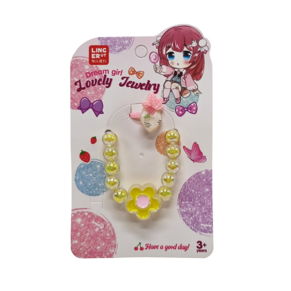 Детская бижутерия B4329 браслет и кольцо