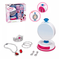 Детский игровой набор с украшениями BE2036 зеркало, диадема, шкатулка