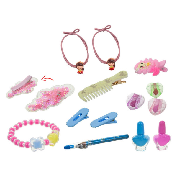 Дитячий набір косметики IG3172 лак для нігтів, аксесуари для волосся (IG3172)