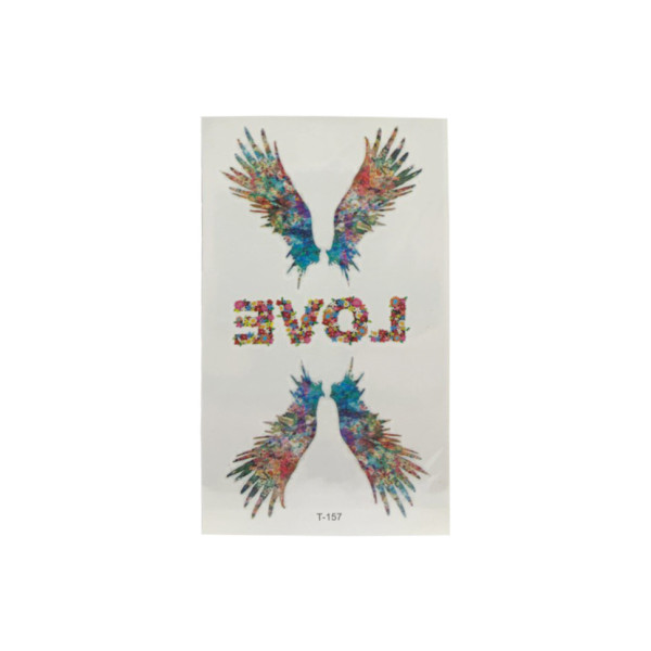 Временные тату "Tattoo" QQ+K(T), размер листа 14 х 7 см