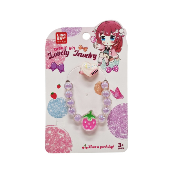 Детская бижутерия B4329 браслет и кольцо