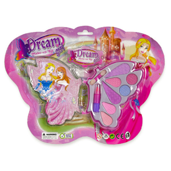 Косметика детская 4119A помада, тени, кисточка