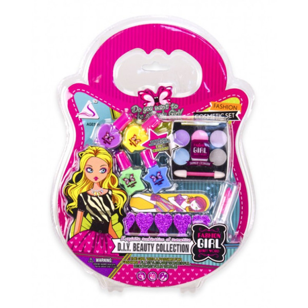 Игровой набор косметика "Маникюр" J-201 лаки, пилочка, тени, аксессуары