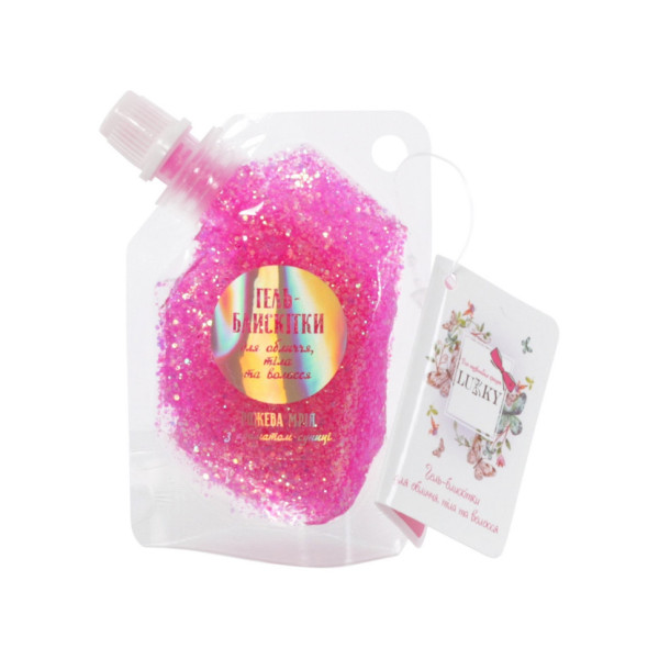 Дитячий гель-блискітки для тіла та волосся T18945 рожевий (T18945)