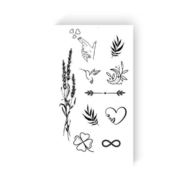 Набір тимчасових татуювань "Ніжні міні-тату" Арт.L-28