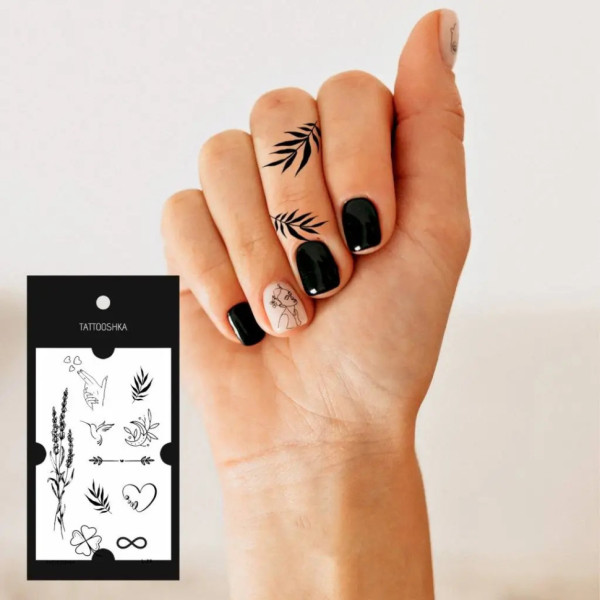 Набір тимчасових татуювань "Ніжні міні-тату" Арт.L-28