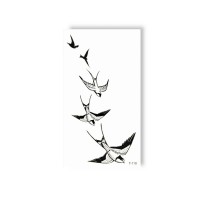 Тимчасове татуювання "Політ ластівки" T-118, 5 картинок