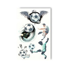 Набір тимчасових татуювань "Футбол" EC-052, 5 картинок