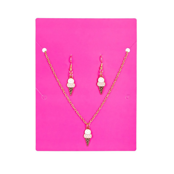 Біжутерія дитяча 2 в 1 Ice-Cream Fashion T24607 сережки + підвіска (T24607)