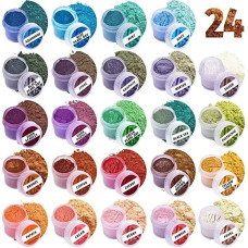 Слюдяной пигментный порошок MC-002, 24 банки по 2,8 грамм(MC-002)